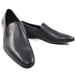 ALBERTO CICCIOLI 🇮🇹 MEN'S BLACK SOFT LEATHER COMFORT SUMMER LOAFERS